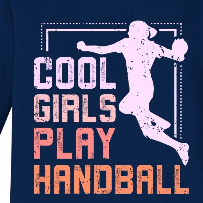 Cool Play Handball Cool Gift Baby Long Sleeve Bodysuit