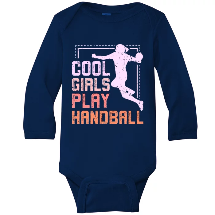 Cool Play Handball Cool Gift Baby Long Sleeve Bodysuit