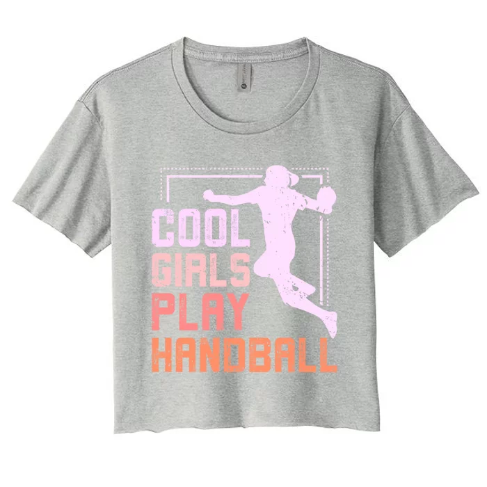 Cool Play Handball Cool Gift Women's Crop Top Tee