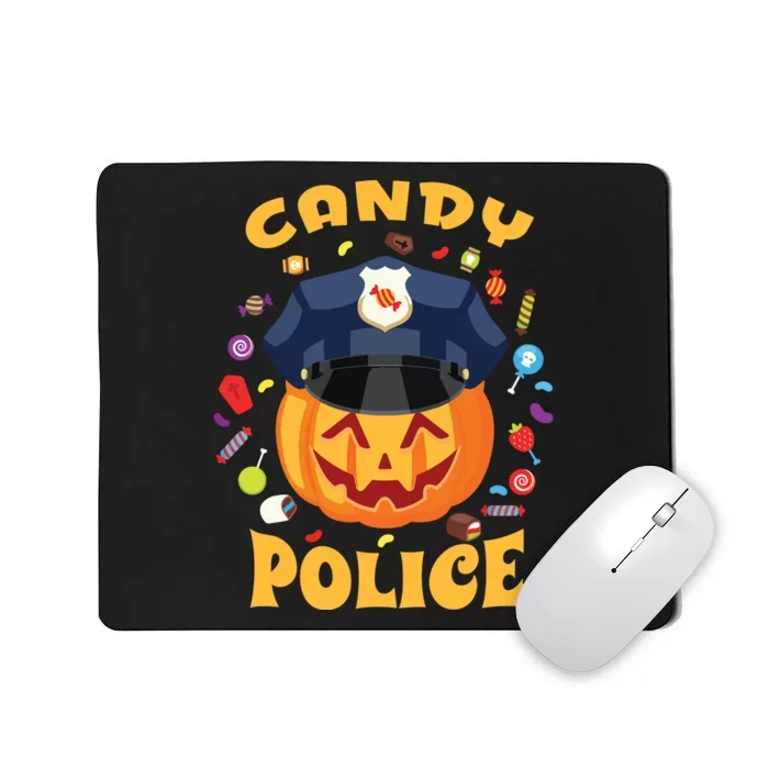 Candy Police Halloween Party Costume Security Funny Mousepad