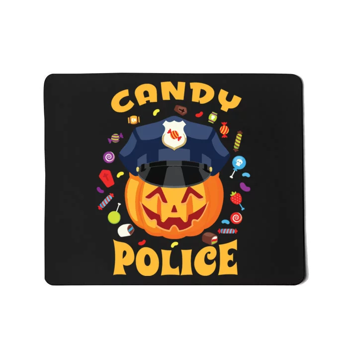 Candy Police Halloween Party Costume Security Funny Mousepad