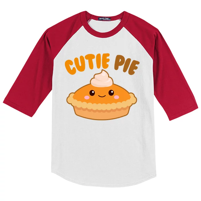 Cutie Pie Holiday Cute Gift Kids Colorblock Raglan Jersey