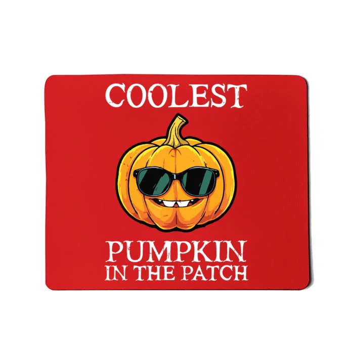 Coolest Pumpkin In The Patch Toddle Kids Boy Halloween Mousepad