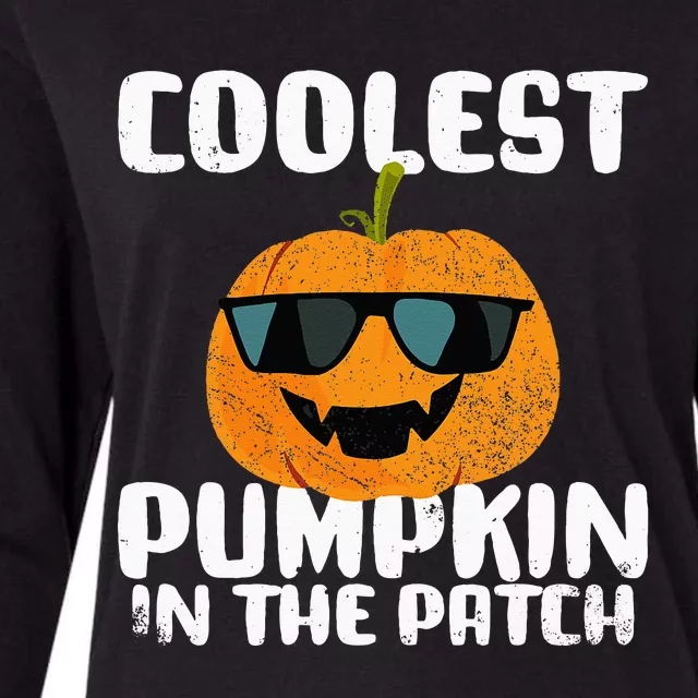 Coolest Pumpkin In The Patch Halloween Girls Kids Womens Cotton Relaxed Long Sleeve T-Shirt