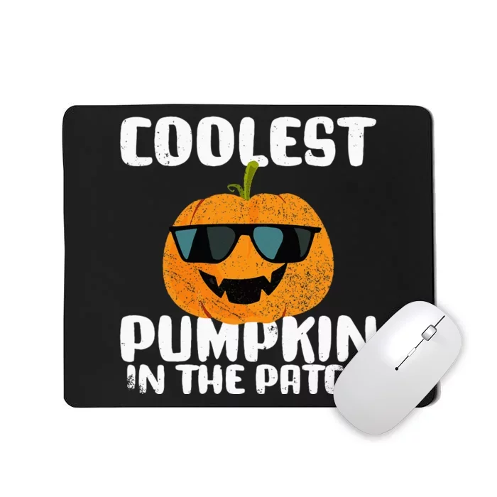 Coolest Pumpkin In The Patch Halloween Girls Kids Mousepad