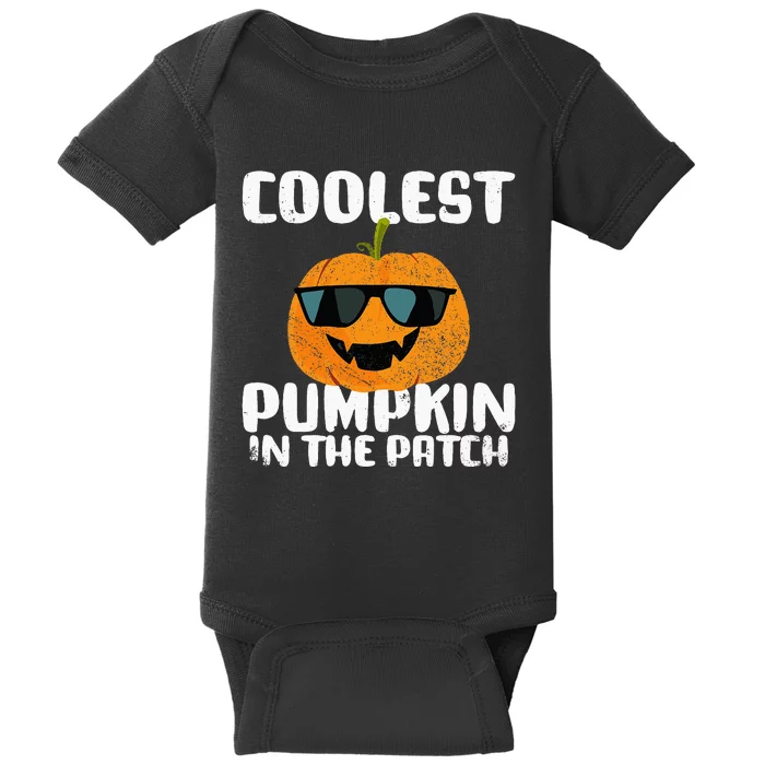 Coolest Pumpkin In The Patch Halloween Girls Kids Baby Bodysuit