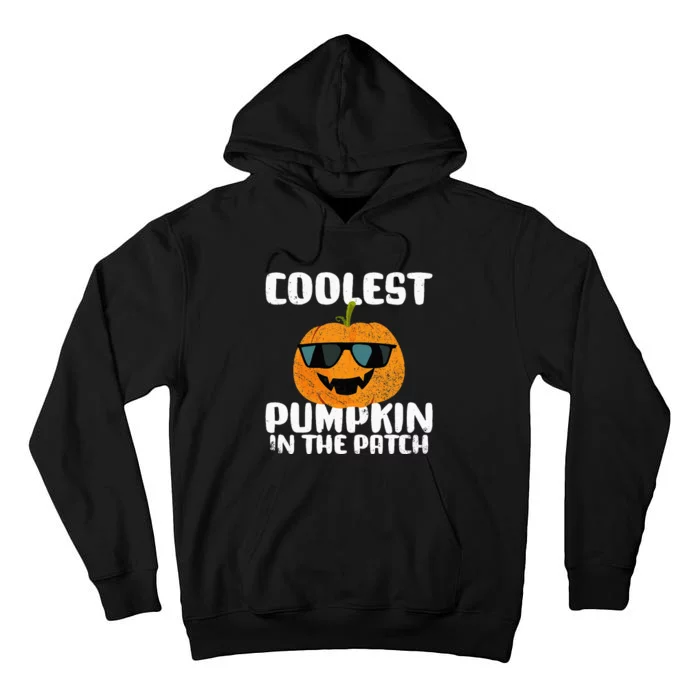 Coolest Pumpkin In The Patch Halloween Girls Kids Tall Hoodie