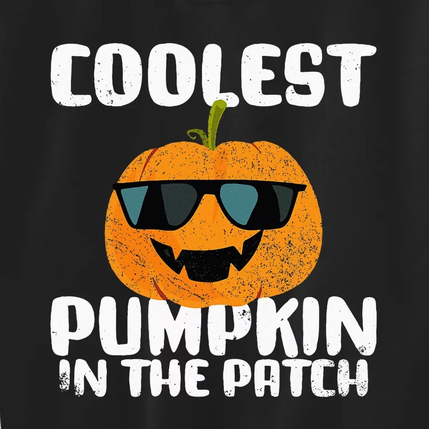 Coolest Pumpkin In The Patch Halloween Girls Kids Kids Sweatshirt