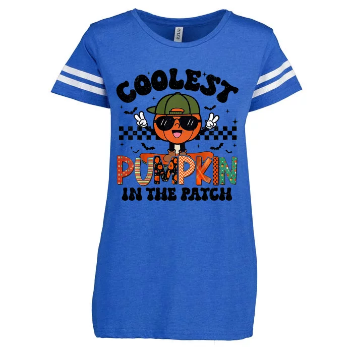 Coolest Pumpkin In The Patch Halloween Enza Ladies Jersey Football T-Shirt