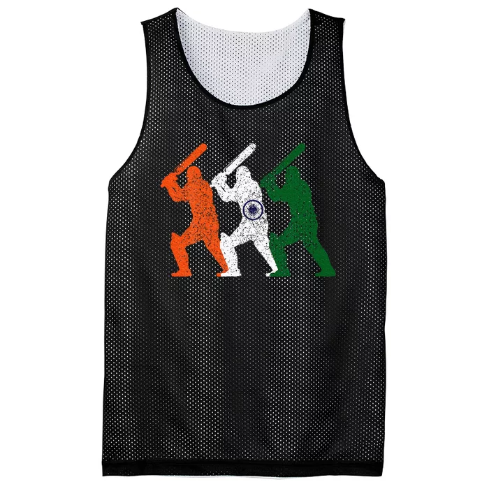 Cricket Player Indian Flag Vintage India Cricket Mesh Reversible Basketball Jersey Tank