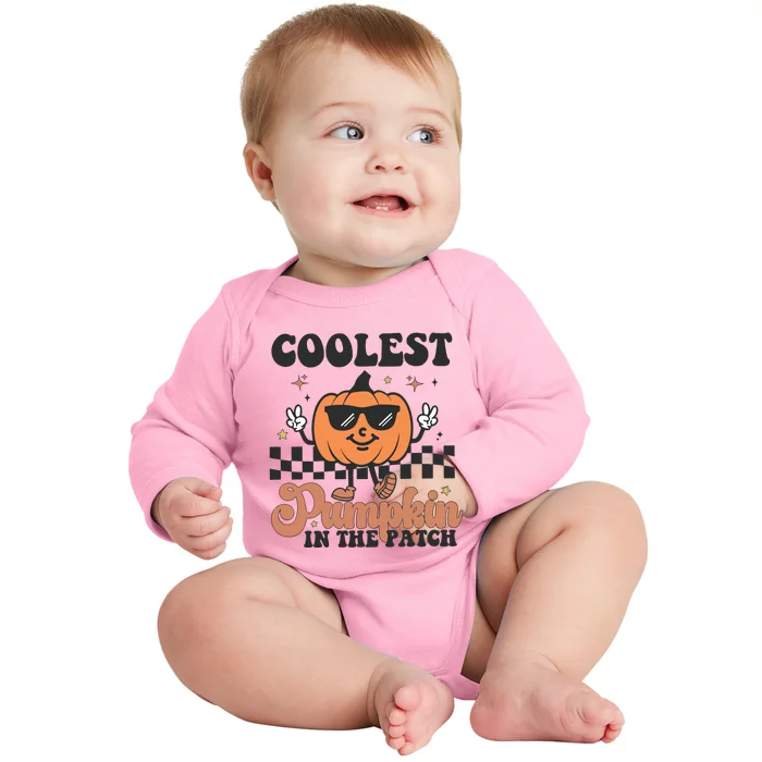 Coolest Pumpkin In The Patch Baby Long Sleeve Bodysuit