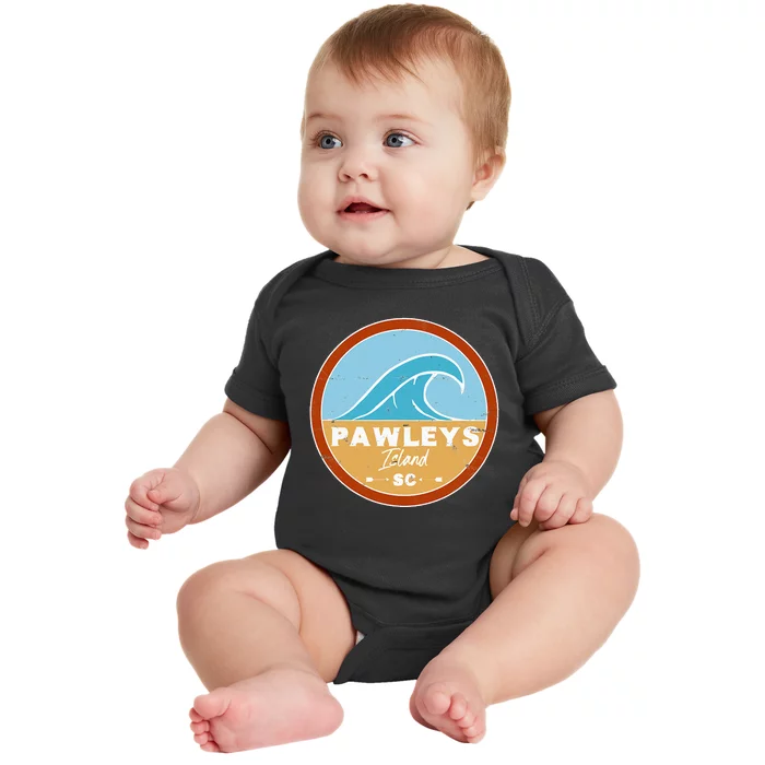 Cute Pawleys Island Beach South Carolina Sc Beach Lover Baby Bodysuit