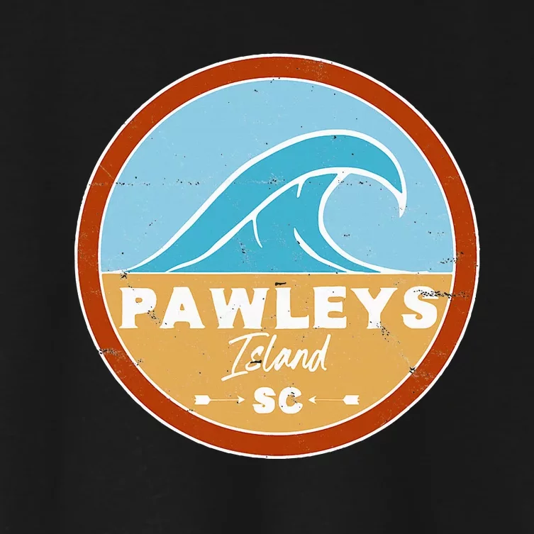 Cute Pawleys Island Beach South Carolina Sc Beach Lover Women's Crop Top Tee