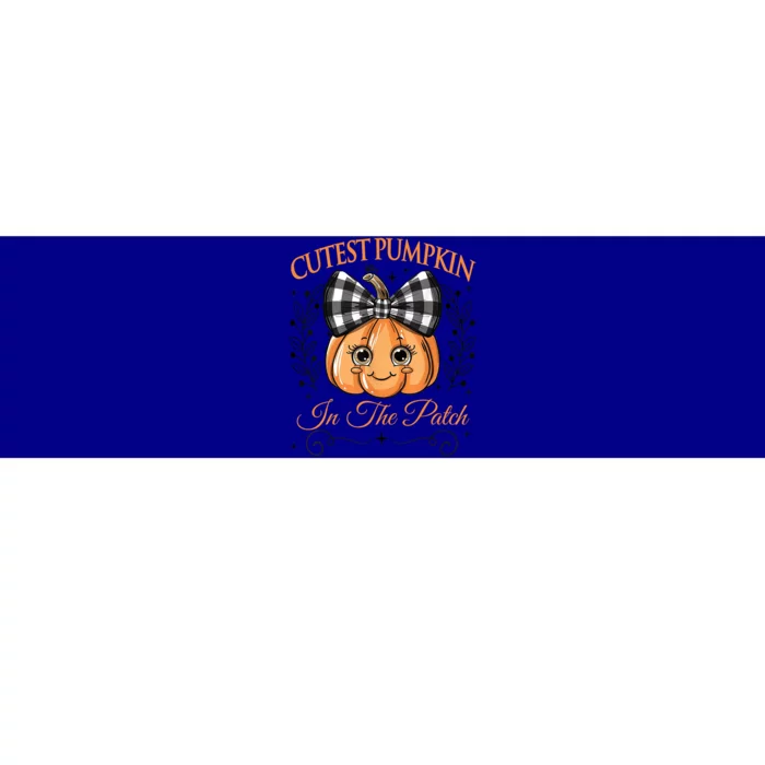 Cutest Pumpkin In The Patch Halloween Bumper Sticker