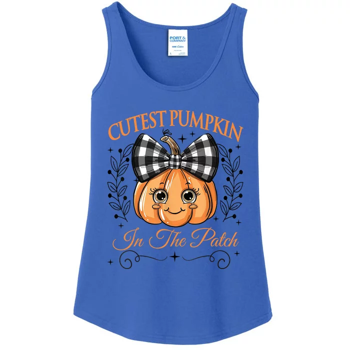 Cutest Pumpkin In The Patch Halloween Ladies Essential Tank