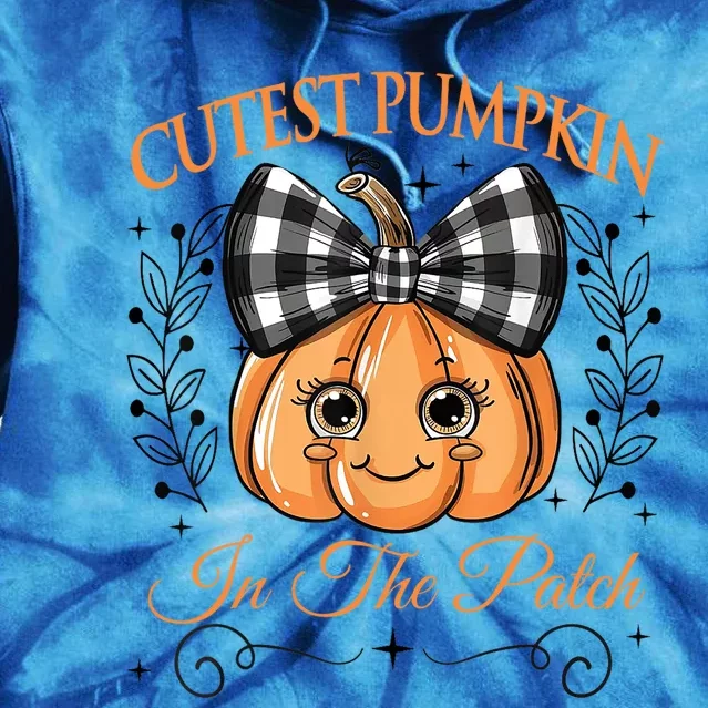 Cutest Pumpkin In The Patch Halloween Tie Dye Hoodie