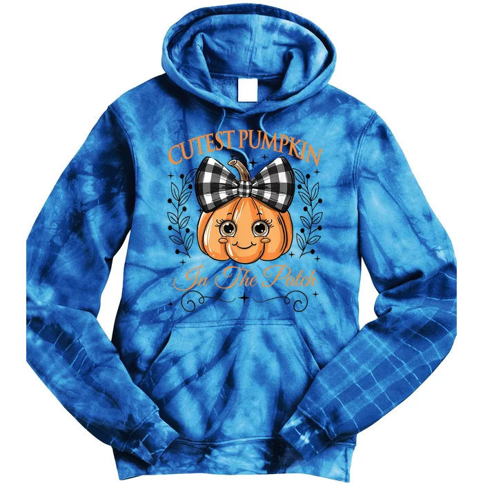 Cutest Pumpkin In The Patch Halloween Tie Dye Hoodie