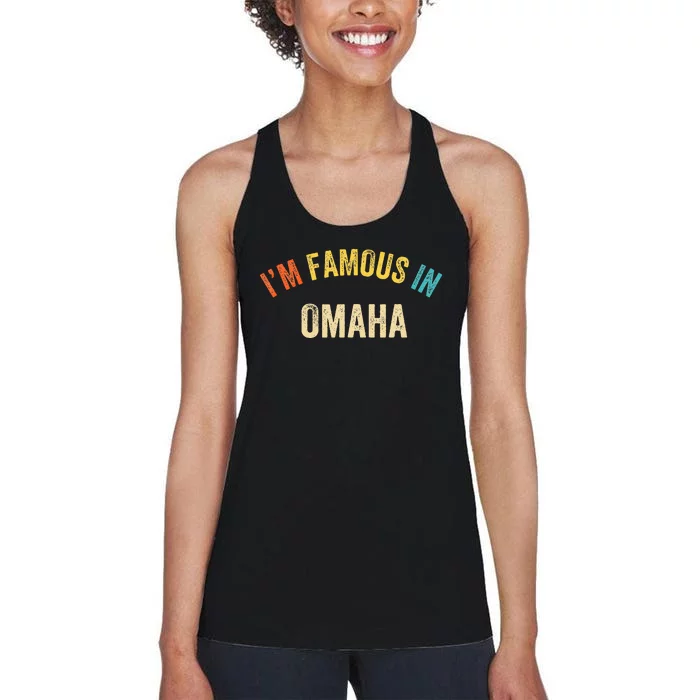 City Pride IM Famous In Omaha Women's Racerback Tank