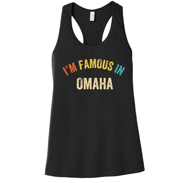 City Pride IM Famous In Omaha Women's Racerback Tank