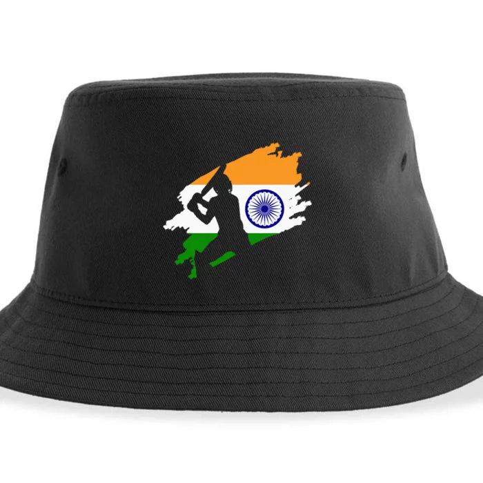 Cricket Patriotic India Sports Jersey Sustainable Bucket Hat