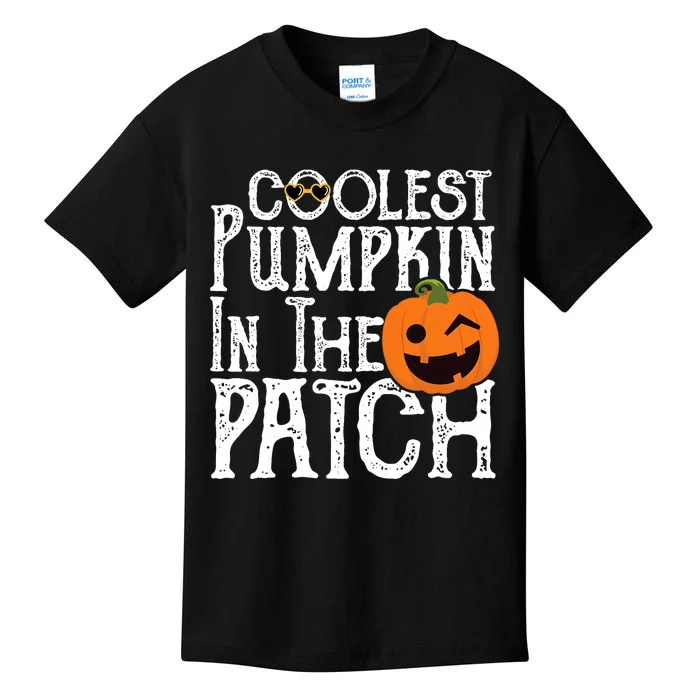 Coolest Pumpkin In The Patch Halloween Kids T-Shirt