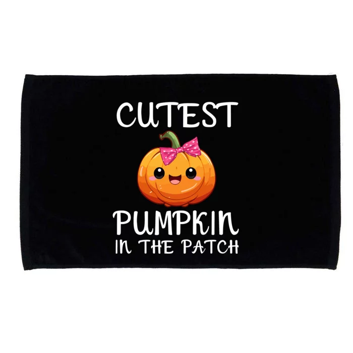 Cutest Pumpkin In The Patch Funny Halloween Thanksgiving Microfiber Hand Towel