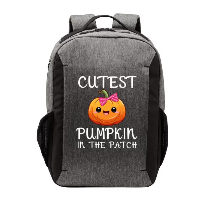 Cutest Pumpkin In The Patch Funny Halloween Thanksgiving Vector Backpack