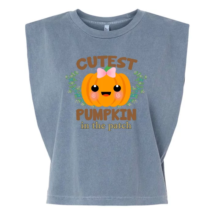 Cutest Pumpkin In The Patch October Garment-Dyed Women's Muscle Tee