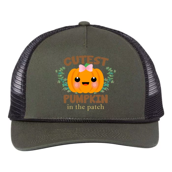 Cutest Pumpkin In The Patch October Retro Rope Trucker Hat Cap