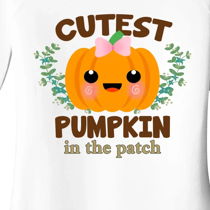 Cutest Pumpkin In The Patch October Women's Perfect Tri Tunic Long Sleeve Shirt