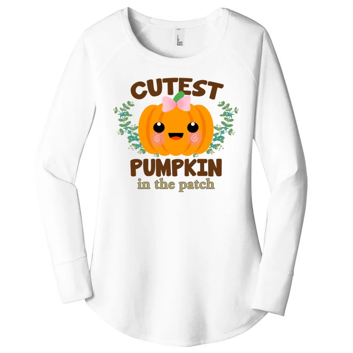 Cutest Pumpkin In The Patch October Women's Perfect Tri Tunic Long Sleeve Shirt