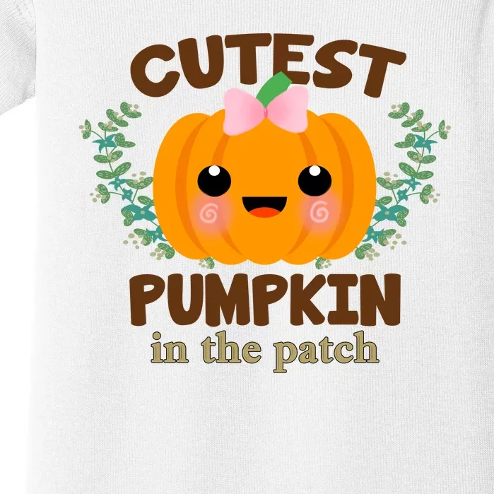 Cutest Pumpkin In The Patch October Baby Bodysuit