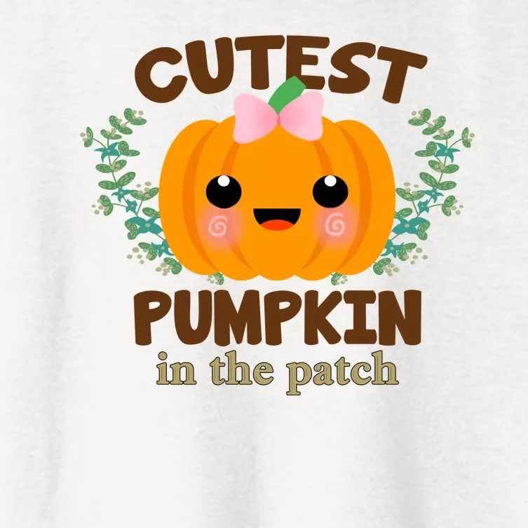 Cutest Pumpkin In The Patch October Women's Crop Top Tee