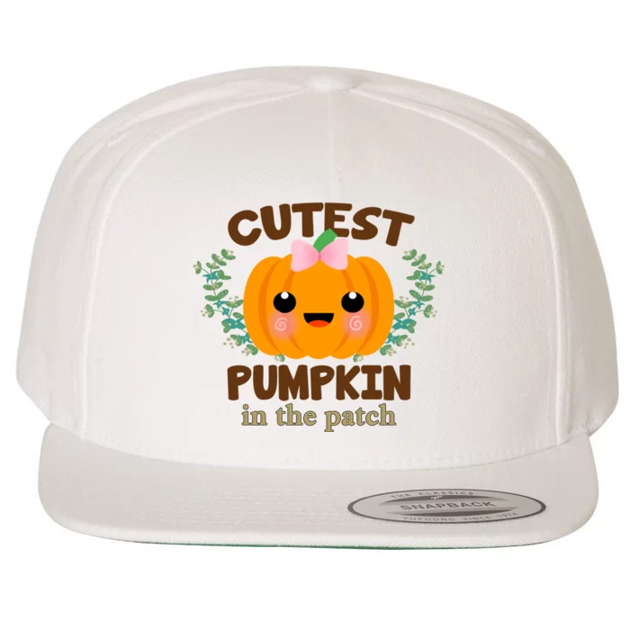 Cutest Pumpkin In The Patch October Wool Snapback Cap