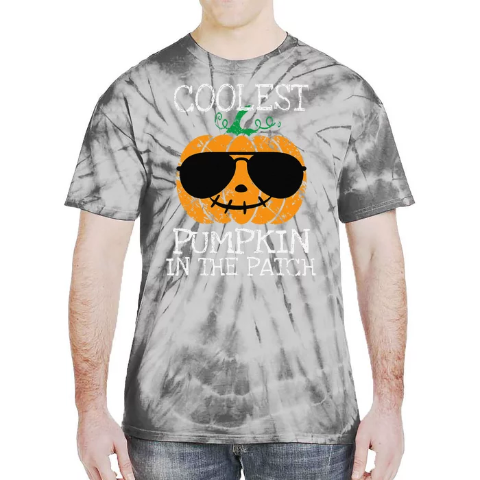 Coolest Pumpkin In The Patch Halloween Tie-Dye T-Shirt