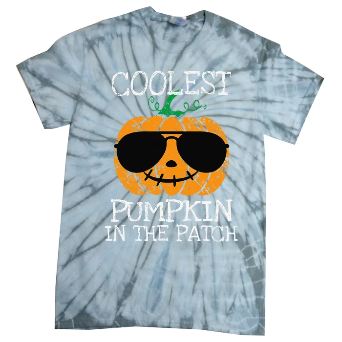 Coolest Pumpkin In The Patch Halloween Tie-Dye T-Shirt