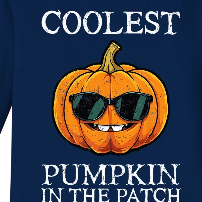 Coolest Pumpkin In The Patch Halloween Baby Long Sleeve Bodysuit