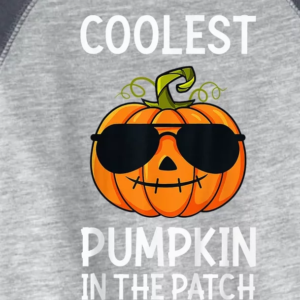 Coolest Pumpkin In The Patch Halloween Toddler Fine Jersey T-Shirt