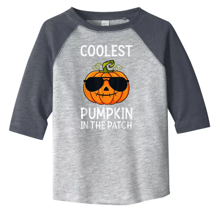 Coolest Pumpkin In The Patch Halloween Toddler Fine Jersey T-Shirt