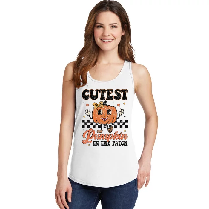 Cutest Pumpkin In The Patch Happy Halloween Ladies Essential Tank