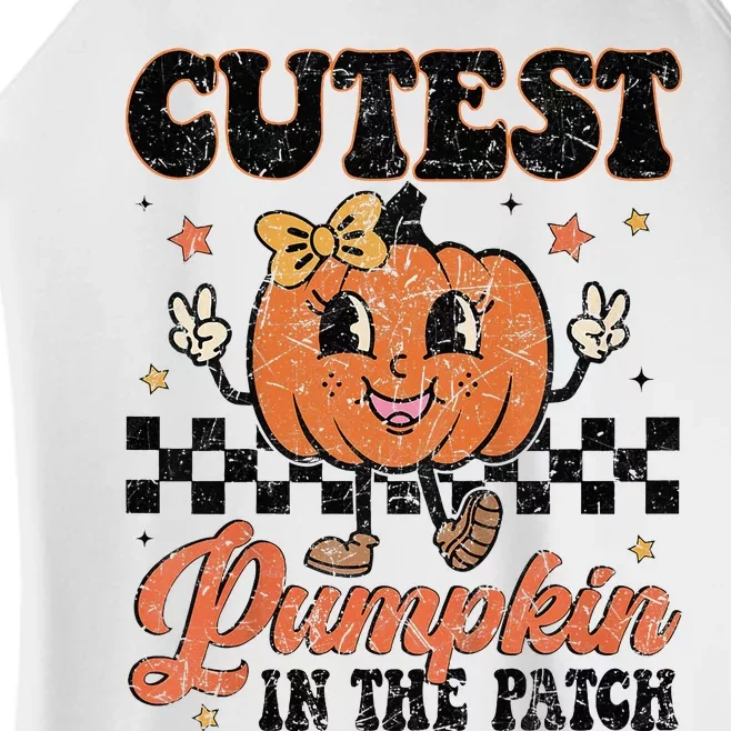 Cutest Pumpkin In The Patch Happy Halloween Women’s Perfect Tri Rocker Tank