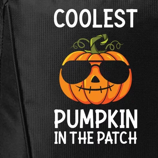 Coolest Pumpkin In The Patch Halloween 2024 City Backpack