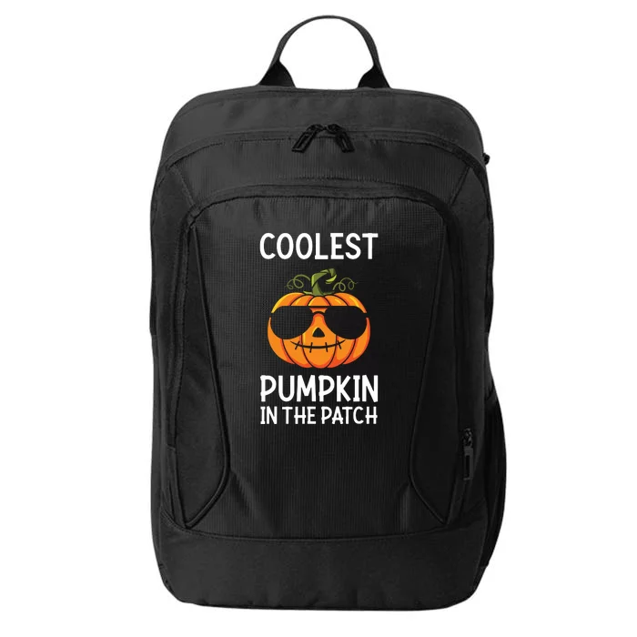 Coolest Pumpkin In The Patch Halloween 2024 City Backpack