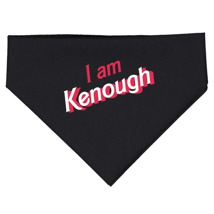 Cute Pinky I Am Kenough Funny I Am Kenough USA-Made Doggie Bandana