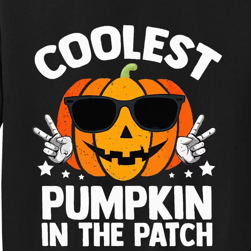 Coolest Pumpkin In The Patch Halloween Girls Tall Sweatshirt