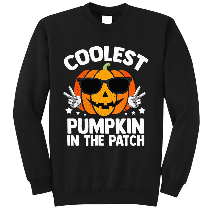 Coolest Pumpkin In The Patch Halloween Girls Tall Sweatshirt