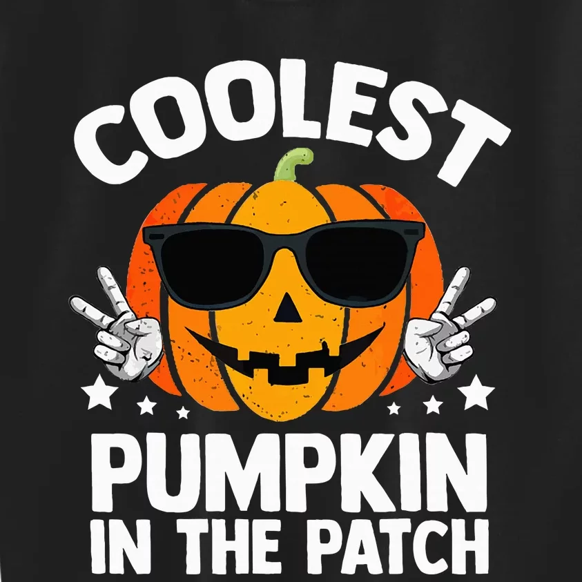 Coolest Pumpkin In The Patch Halloween Girls Kids Sweatshirt