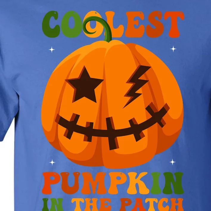 Coolest Pumpkin In The Patch Groovy Happy Halloween Cool Gift Tall T-Shirt