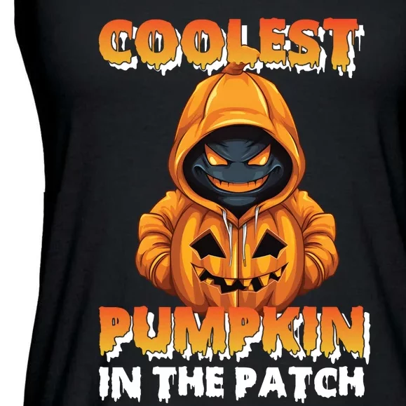 Coolest Pumpkin In The Patch Halloween Kids Design Ladies Essential Flowy Tank