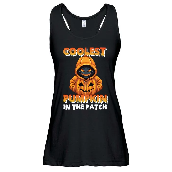 Coolest Pumpkin In The Patch Halloween Kids Design Ladies Essential Flowy Tank